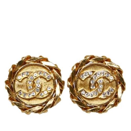 Pre-owned Metal chanel-jewelry Chanel Vintage , Yellow , Dames