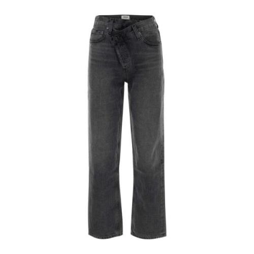 Grijze Denim Jeans - Stijlvol en Trendy Agolde , Gray , Dames