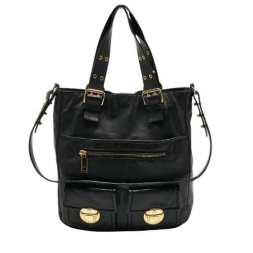 Pre-owned Leather shoulder-bags Marc Jacobs Pre-owned , Black , Dames
