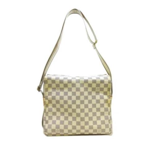 Pre-owned Fabric shoulder-bags Louis Vuitton Vintage , Beige , Dames