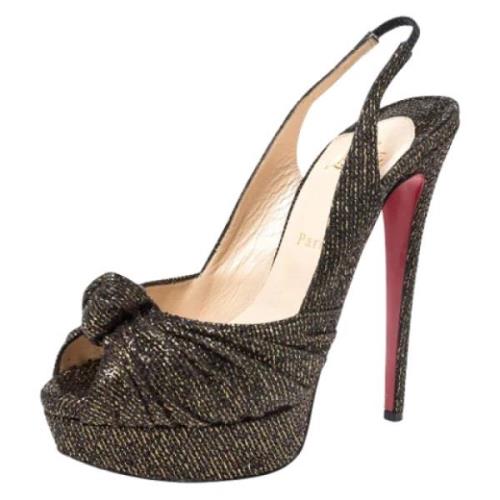 Pre-owned Fabric heels Christian Louboutin Pre-owned , Multicolor , Da...