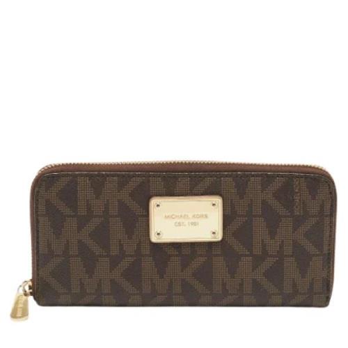 Pre-owned Coated canvas wallets Michael Kors Pre-owned , Brown , Dames