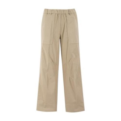 Wide Trousers Panicale , Beige , Dames