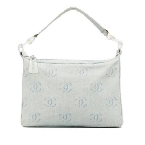 Pre-owned Denim shoulder-bags Chanel Vintage , Blue , Dames