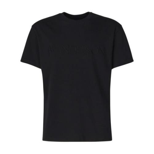 Zwarte T-shirts en Polos met 98% Katoen JW Anderson , Black , Heren