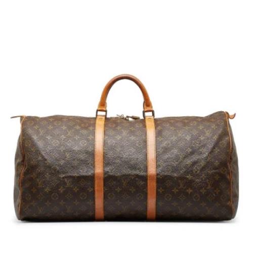 Pre-owned Canvas handbags Louis Vuitton Vintage , Brown , Dames