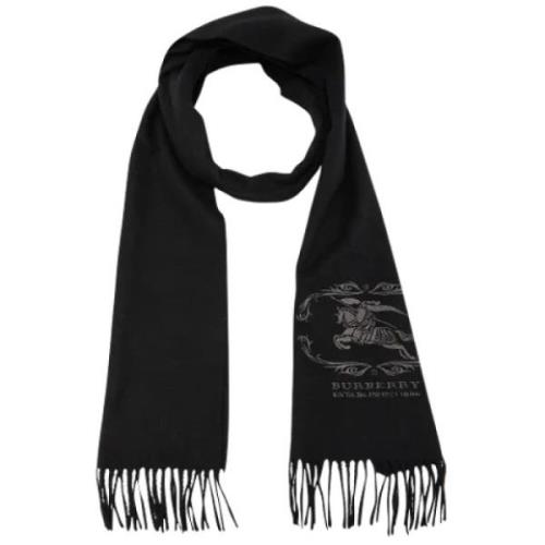 Pre-owned Fabric scarves Burberry Vintage , Black , Dames