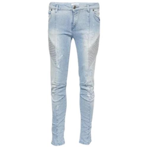 Pre-owned Denim jeans Balmain Pre-owned , Blue , Dames