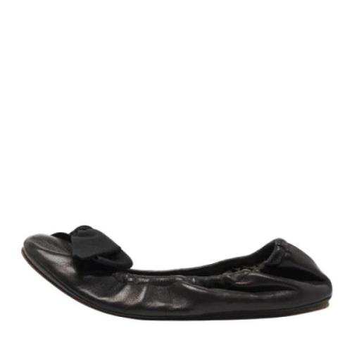Pre-owned Leather flats Isabel Marant Pre-owned , Black , Dames