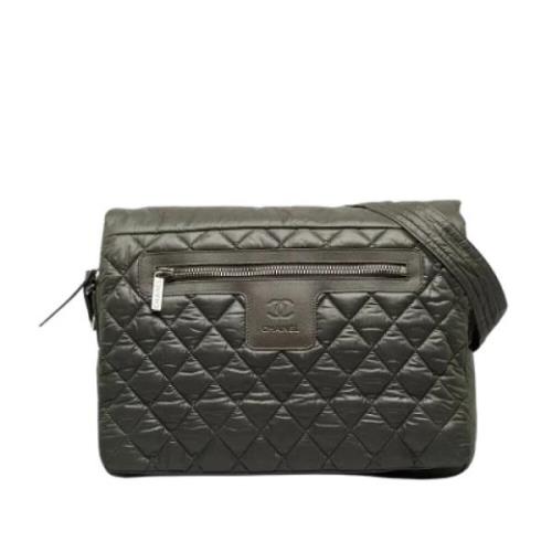 Pre-owned Nylon chanel-bags Chanel Vintage , Green , Dames