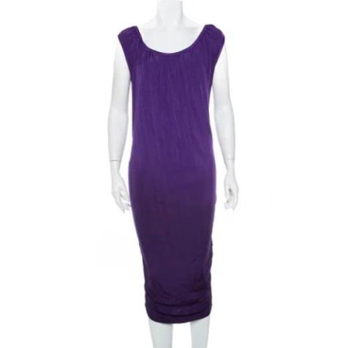 Pre-owned Knit dresses Armani Pre-owned , Purple , Dames