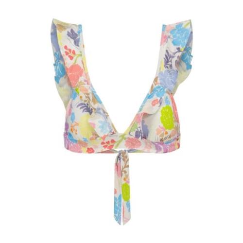 Ruffle Triangle Bikini Top Fabienne Chapot , Multicolor , Dames