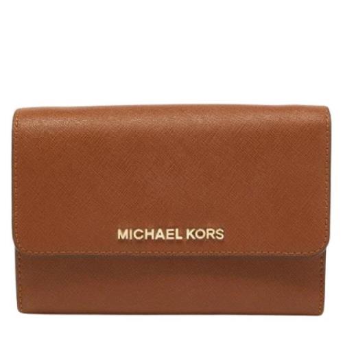 Pre-owned Leather wallets Michael Kors Pre-owned , Brown , Dames