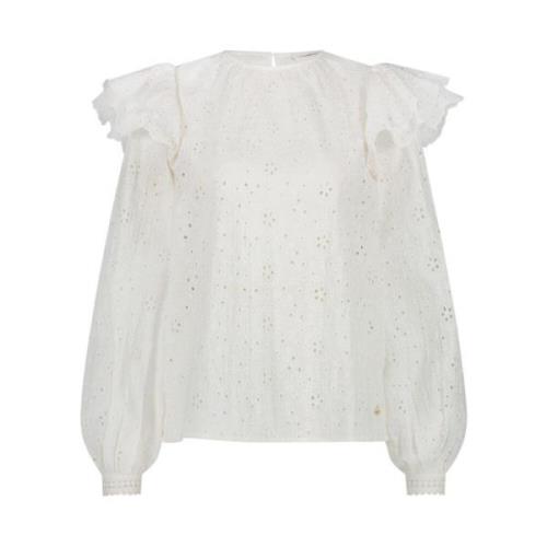 Witte top met ballonmouwen Fabienne Chapot , White , Dames