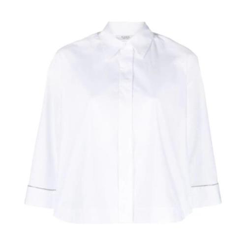 Wit Overhemd Peserico , White , Dames