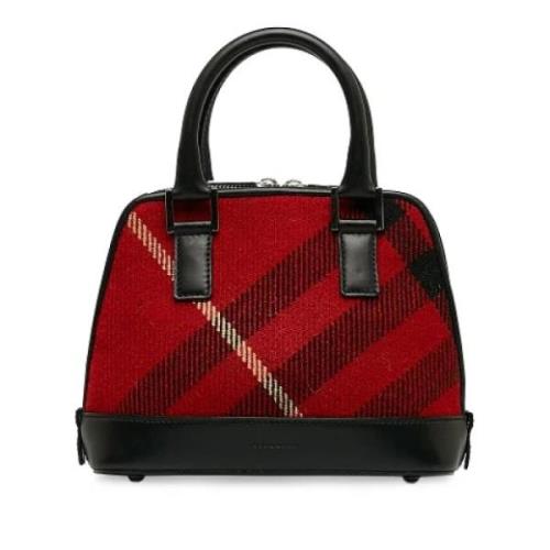 Pre-owned Wool handbags Burberry Vintage , Red , Dames