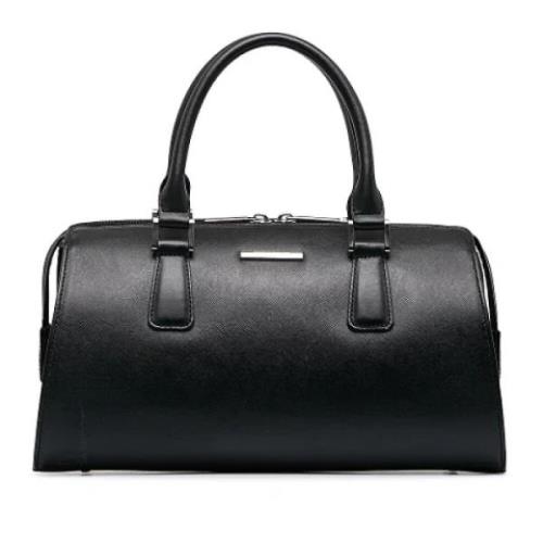 Pre-owned Leather handbags Burberry Vintage , Black , Unisex