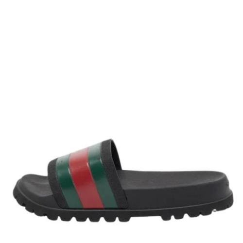 Pre-owned Rubber sandals Gucci Vintage , Black , Dames