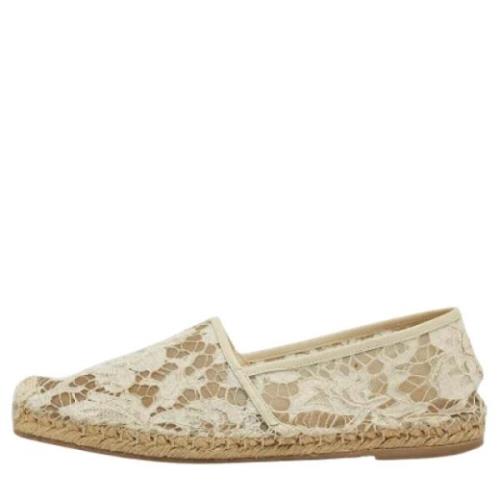 Pre-owned Lace flats Valentino Vintage , White , Dames