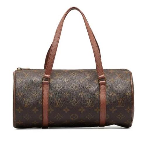 Pre-owned Canvas handbags Louis Vuitton Vintage , Brown , Dames