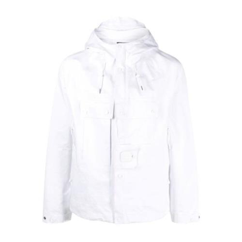 Witte Oversize Metropolis Jas C.p. Company , White , Heren