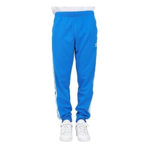 Lichtblauwe Gestreepte Herenbroek Adidas Originals , Blue , Heren