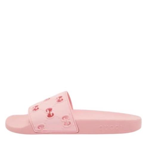 Pre-owned Rubber flats Gucci Vintage , Pink , Dames