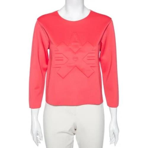 Pre-owned Polyester tops Armani Pre-owned , Pink , Dames
