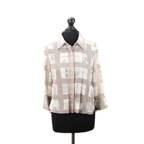 Pre-owned Cotton tops Chanel Vintage , Brown , Dames