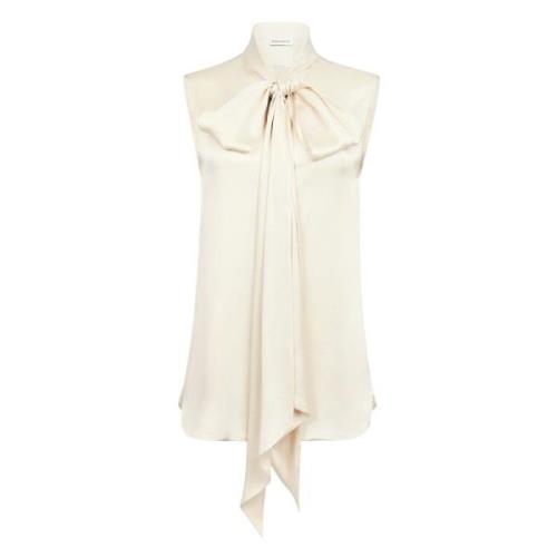 Champagne Mouwloze Top Nina Ricci , Beige , Dames