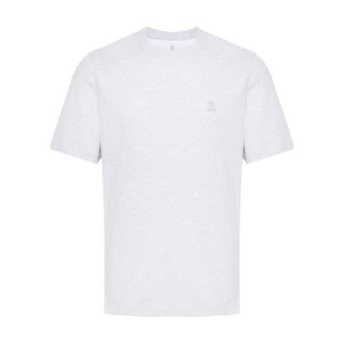 T-shirts en Polos - Girocollo M/L Brunello Cucinelli , Gray , Heren