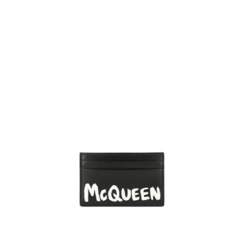 Graffiti Pasjeshouder van McQueen Alexander McQueen , Black , Heren