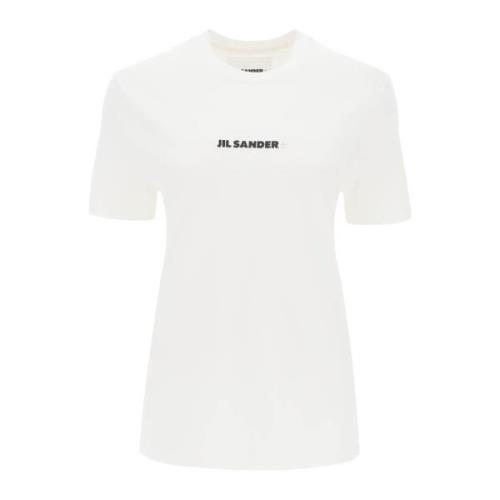 T-shirt met logo opdruk Jil Sander , White , Dames