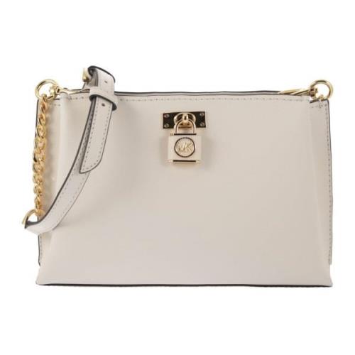 Ruby Saffiano Leren Tas Michael Kors , White , Dames