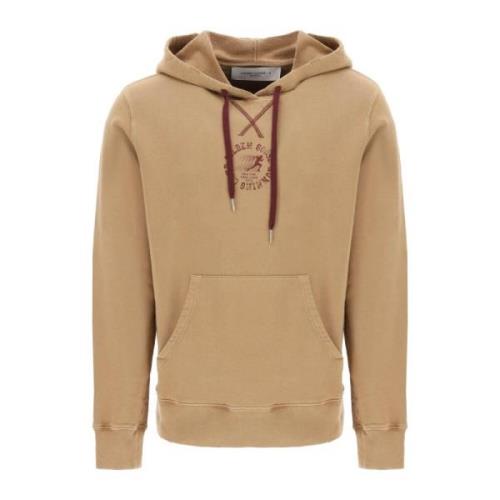 Journey Hoodie met Running Club Print Golden Goose , Beige , Heren