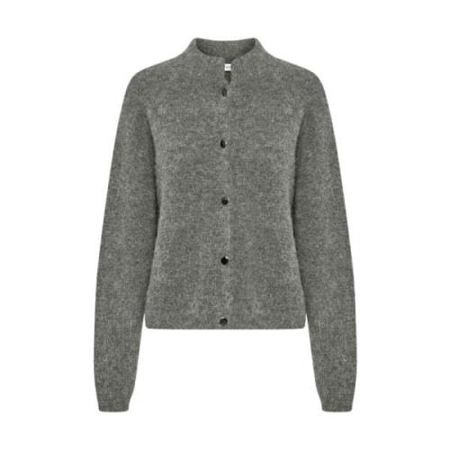 Grijze Alphagz Korte Cardigan Gestuz , Gray , Dames