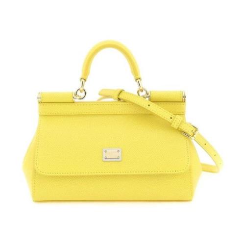 Sicily Mini Handtas Dolce & Gabbana , Yellow , Dames