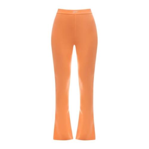 Slim-fit Trousers Off White , Orange , Dames