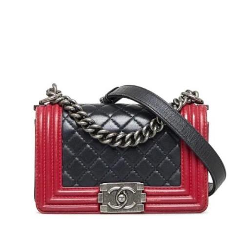 Pre-owned Leather shoulder-bags Chanel Vintage , Black , Dames