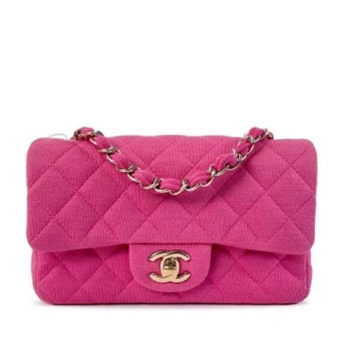 Pre-owned Cotton chanel-bags Chanel Vintage , Pink , Dames