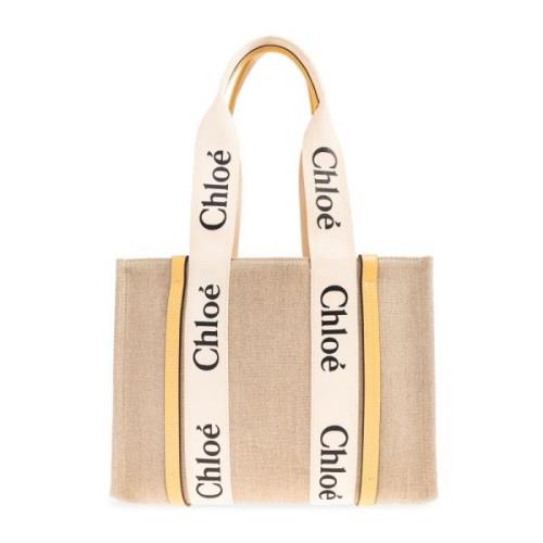 ‘Woody Medium’ shopper tas Chloé , Beige , Dames