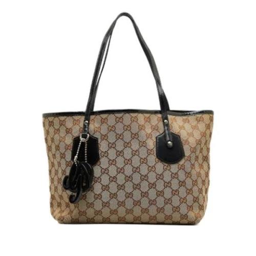 Pre-owned Leather totes Gucci Vintage , Brown , Dames