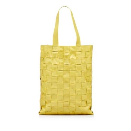 Pre-owned Leather handbags Bottega Veneta Vintage , Yellow , Dames