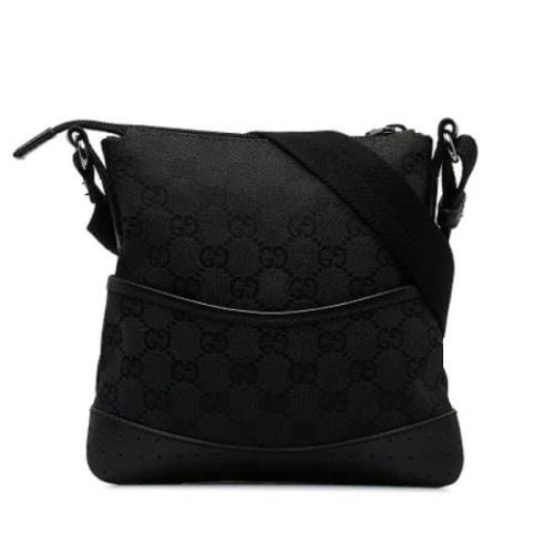 Pre-owned Leather shoulder-bags Gucci Vintage , Black , Dames