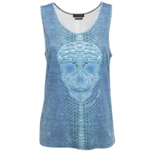 Pre-owned Cotton tops Alexander McQueen Pre-owned , Blue , Dames