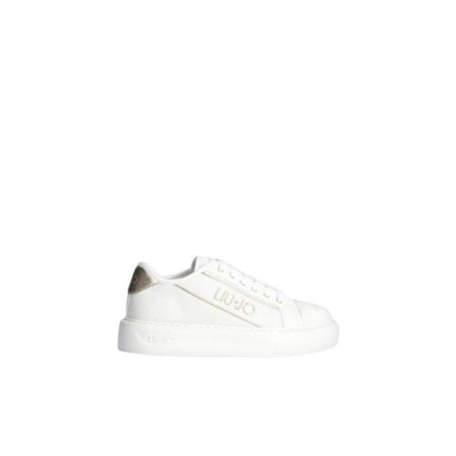 Off White Mesh Calf Leather Sneaker Liu Jo , White , Heren