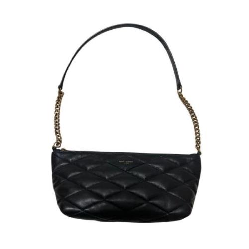 Pre-owned Leather shoulder-bags Yves Saint Laurent Vintage , Black , D...