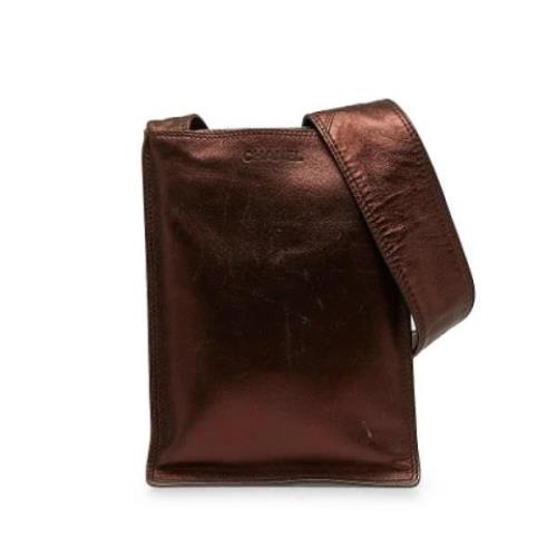 Pre-owned Leather shoulder-bags Chanel Vintage , Brown , Dames