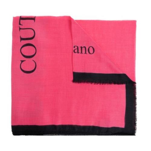 Sjaal met logo Moschino , Pink , Dames