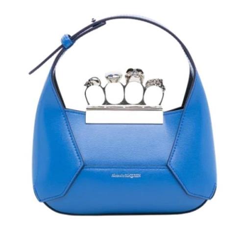 Pre-owned Leather shoulder-bags Alexander McQueen Pre-owned , Blue , D...